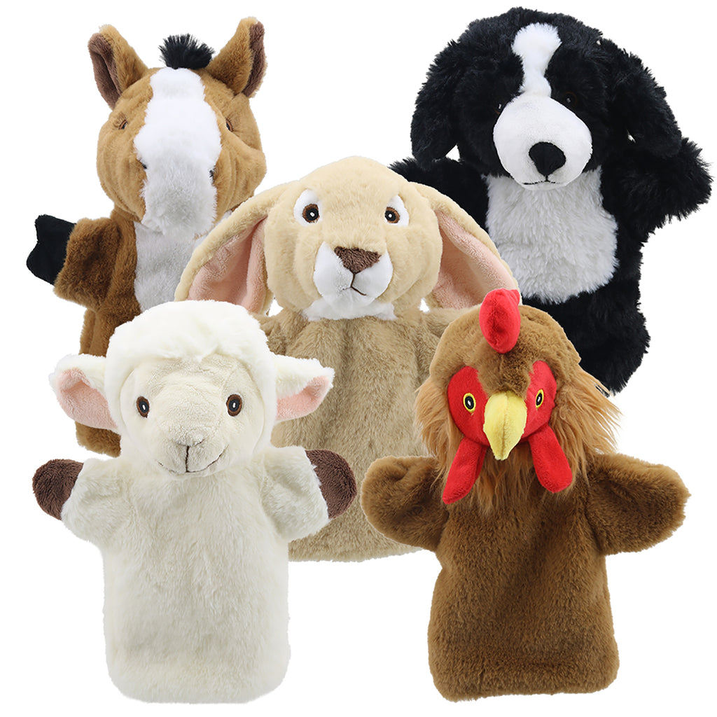 Animal Puppet Buddies Farm 5/st