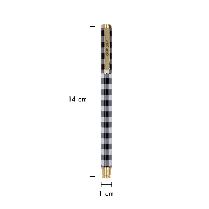 Metal Gel Pen Buffalo Check 6ct