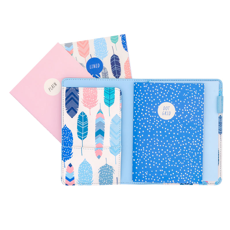 Sky Blue Notebook & Passport Holder A6