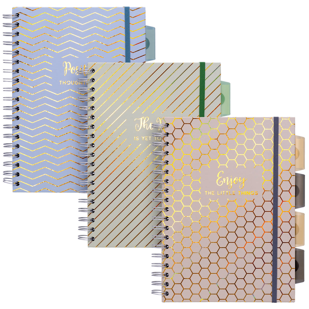 Haze B5 Project Book, 7" x 10", 5-Subject, Pack of 3