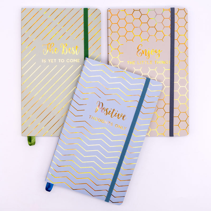 Haze Journal, 8.2" x 5.11", Blue, Pack of 3