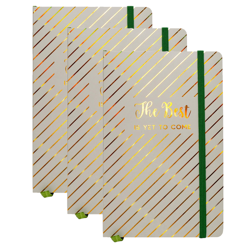 Haze Journal, 8.2" x 5.11", Green, Pack of 3