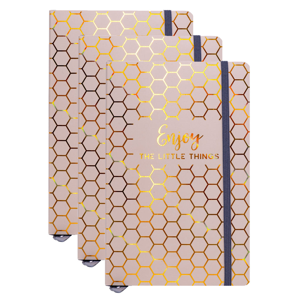 Haze Journal, 8.2" x 5.11", Taupe, Pack of 3