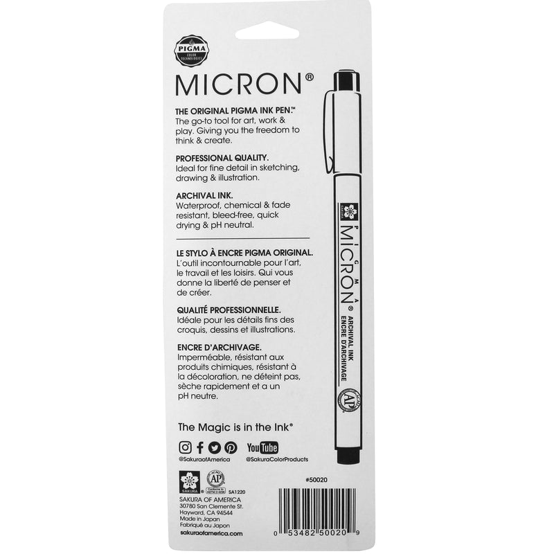 Bc Micron Pens 01 Black 3ct