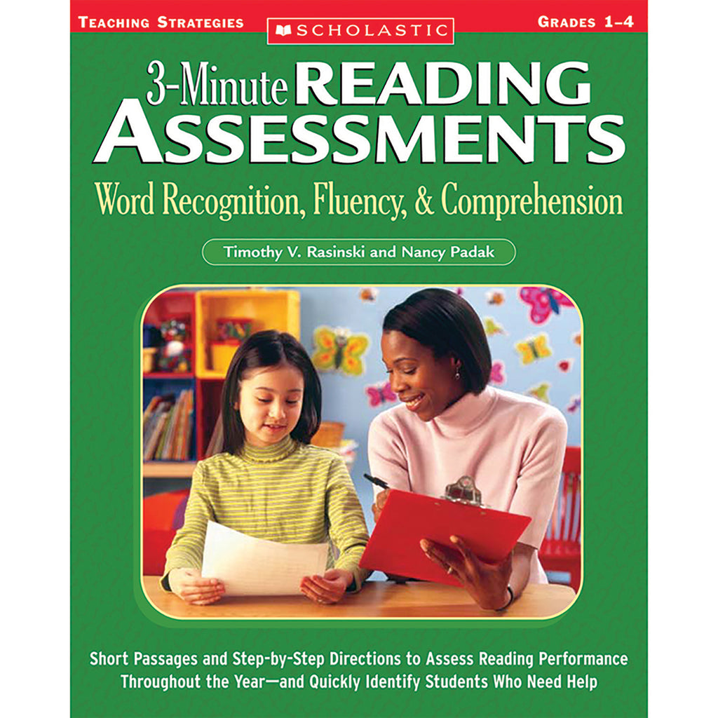 3 Minute Reading Assessments Word Recognition Gr 1-4