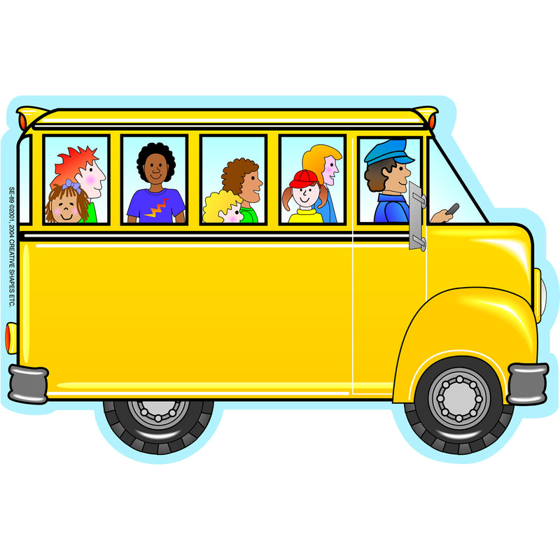 (6 Ea) Large Bus With Kids Notepad