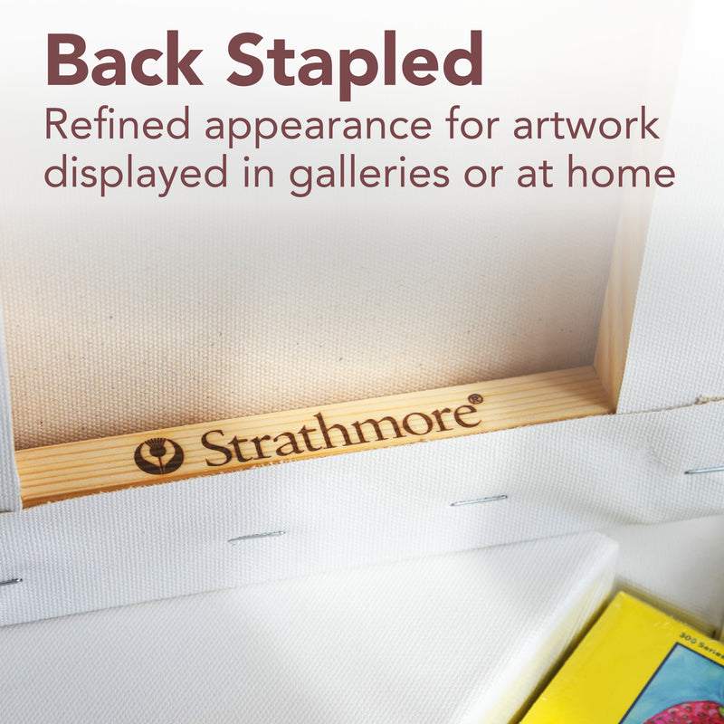 300 Series Traditional Stretched Canvas, 8x10 inch, Pack of 3