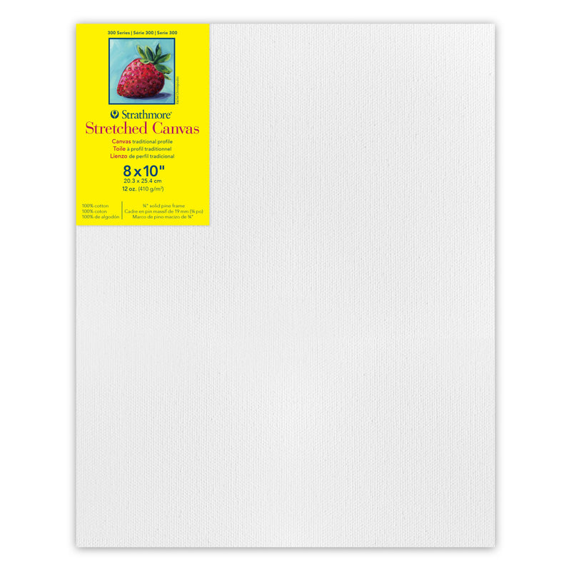 300 Series Traditional Stretched Canvas, 8x10 inch, Pack of 3