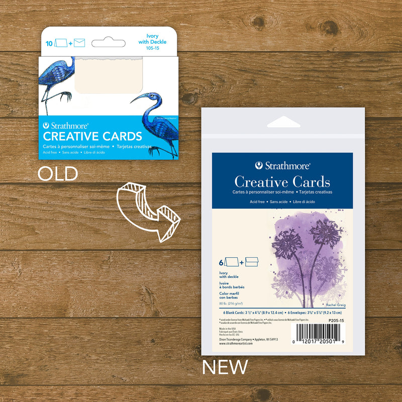 Creative Cards Ivory 3.5x4.875in & Envelopes 6pk
