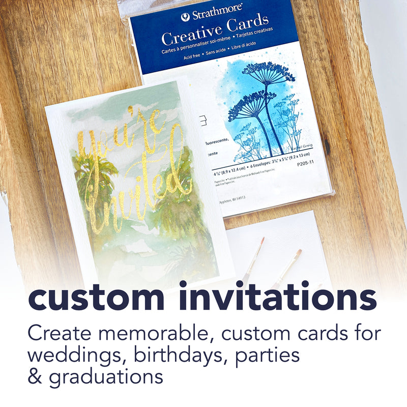 Creative Cards Ivory 3.5x4.875in & Envelopes 6pk