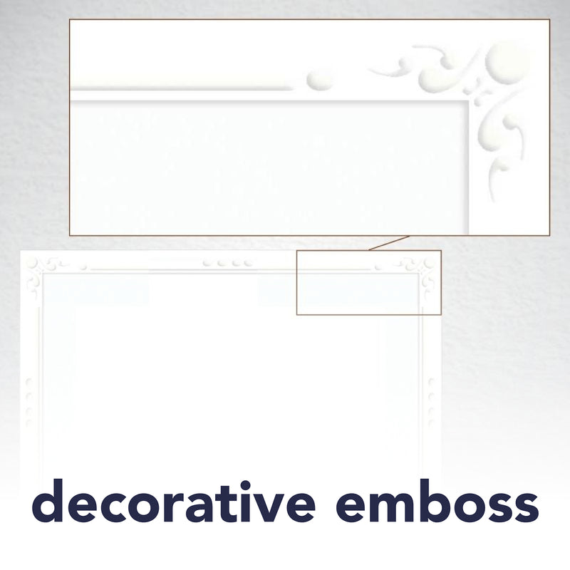 Photo Mount Cards Deco Embossed & Envelopes 5x6.875in 6pk