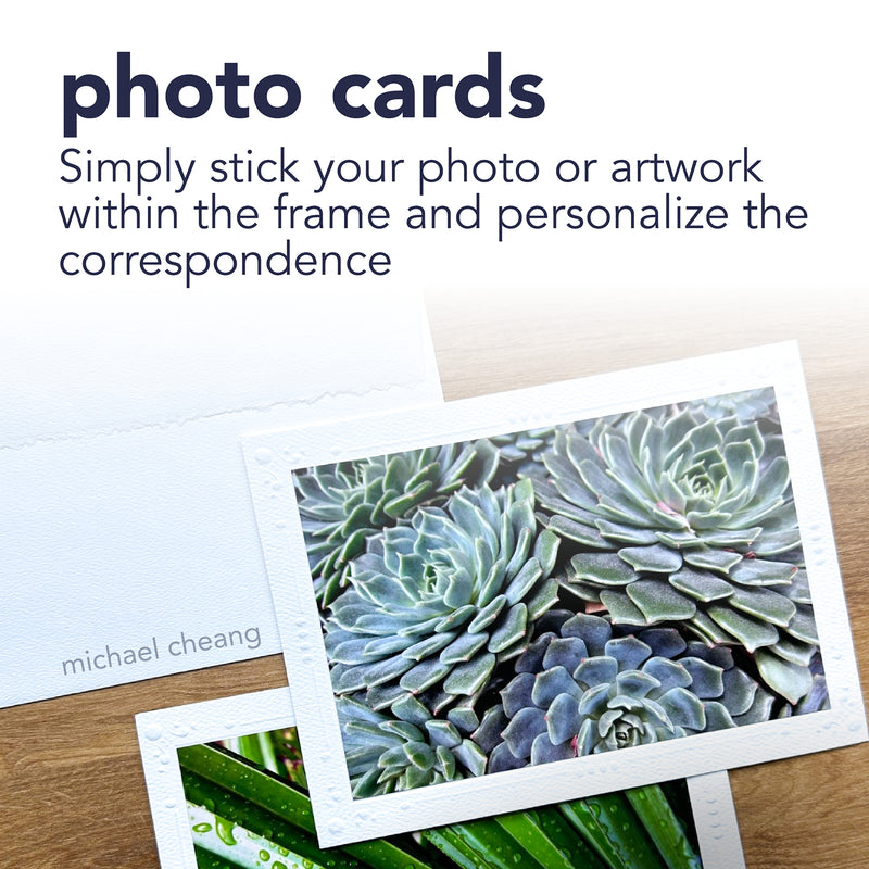 Photo Mount Cards Deco Embossed & Envelopes 5x6.875in 6pk