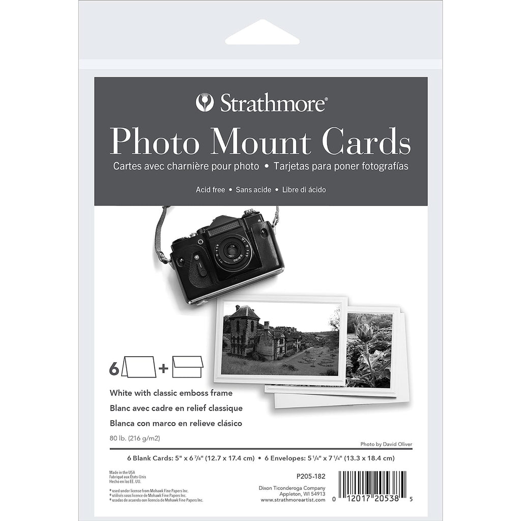 Photo Mount Cards & Envel Embossed 5x6.875in 6pk