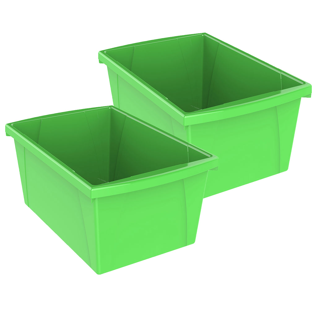 (2 Ea) Med Green Class Storage Bin