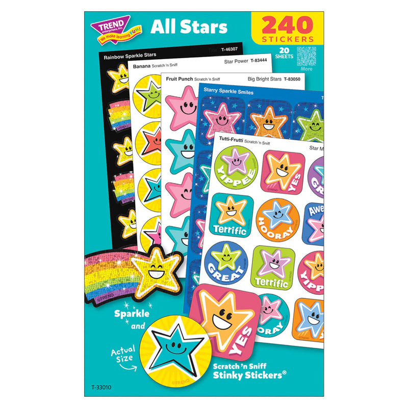 All Stars Mixed Stickers Variety Pack, Pack of 240