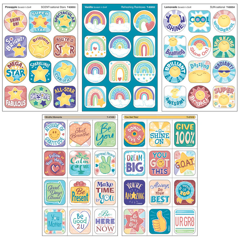 Be Your Best Mixed Stickers Variety Pack 120ct