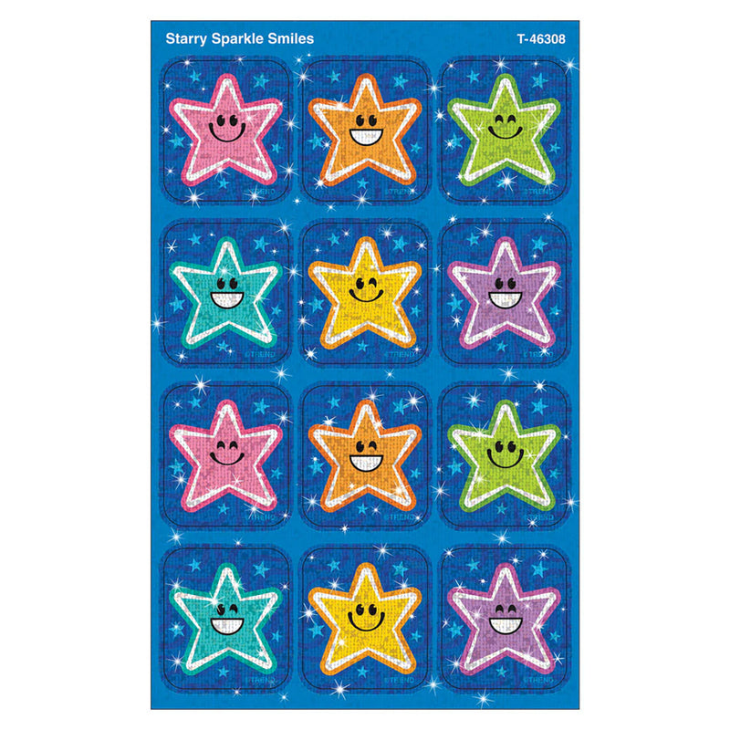 Starry Smiles Sparkle Stickers®, 24 Per Pack, 6 Packs