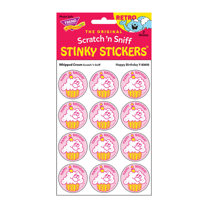 Stickers 24ct Happy Birthday Whippd Cream Scent