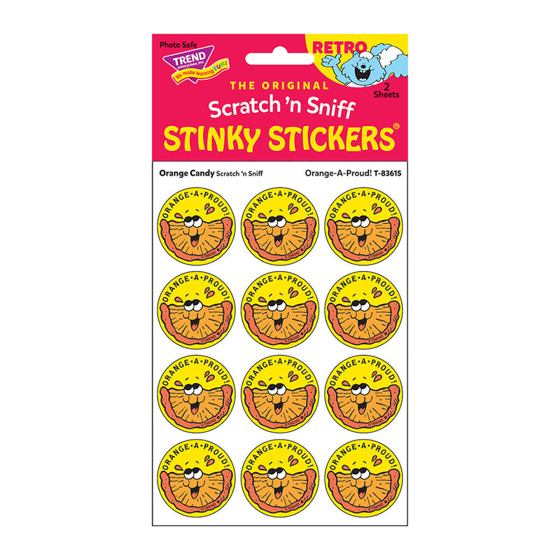 Stickers 24ct Orange A Proud Orange Candy Scent