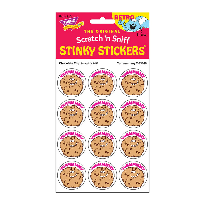 Stinky Sticker Chocolate Chip Scent Yummmmmy