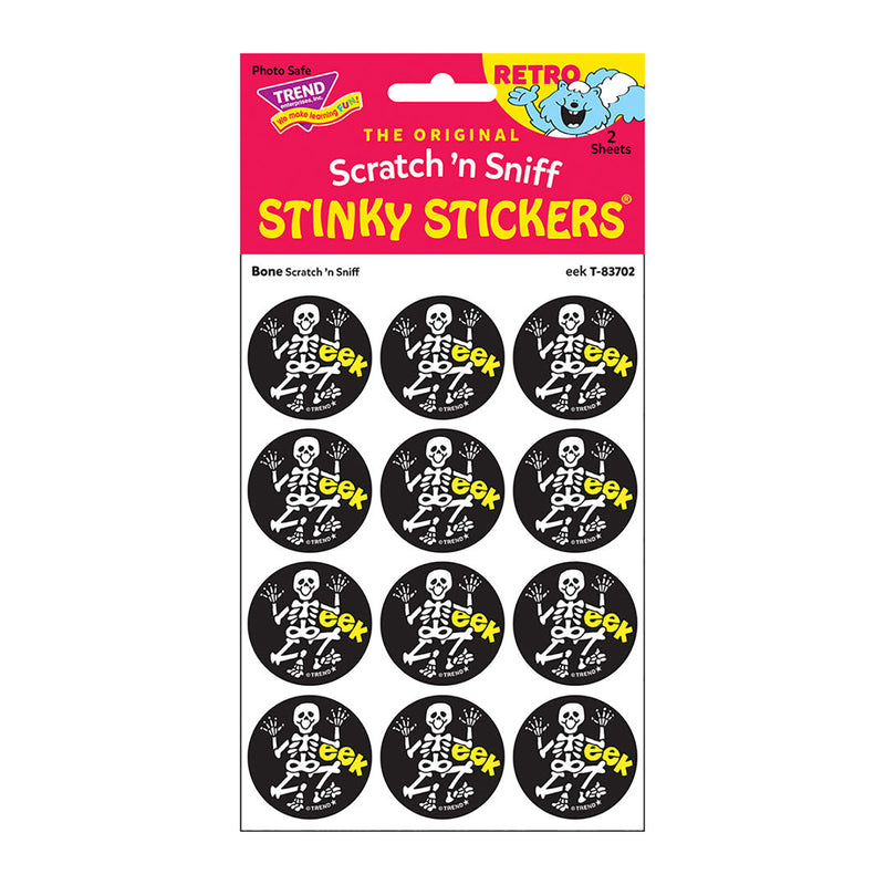 Stinky Stickers Eek Bone Scent 24ct