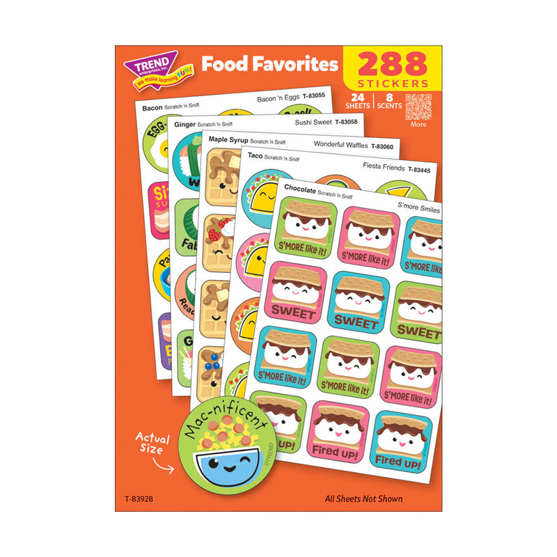 Food Favorites Scratch 'n Sniff Stinky Stickers® Variety Pack, Pack of 288