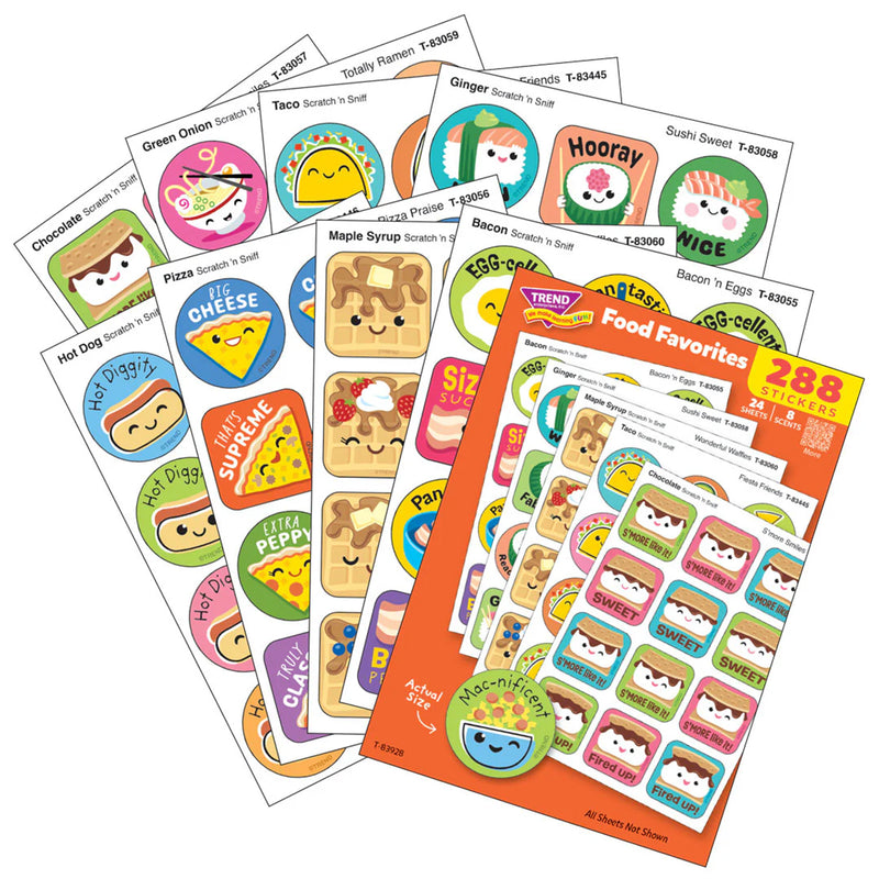 Food Favorites Scratch 'n Sniff Stinky Stickers® Variety Pack, Pack of 288