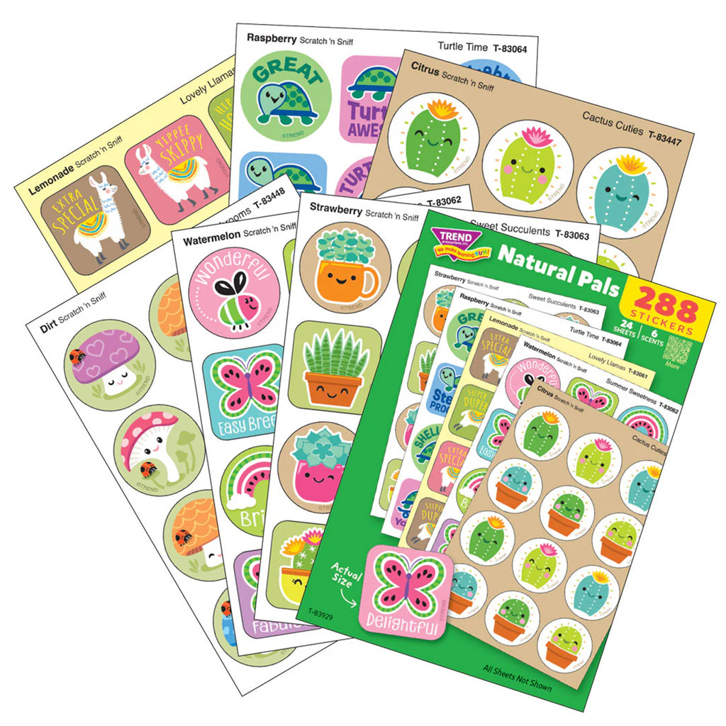 Natural Pals Scratch 'n Sniff Stinky Stickers® Variety Pack, Pack of 288