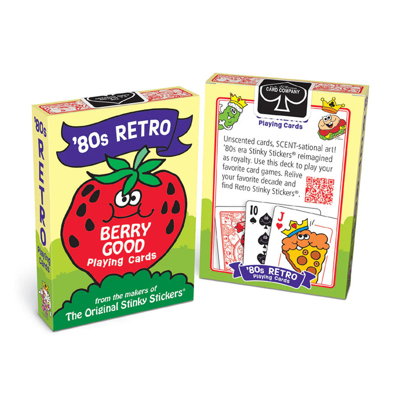 80s Retro Collection Playing Cards & Vinyl Stickers Set