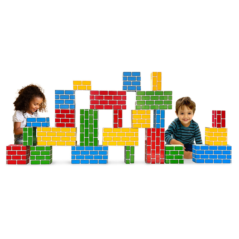 Easy-Stack Cardboard Blocks, 24 Piece Set