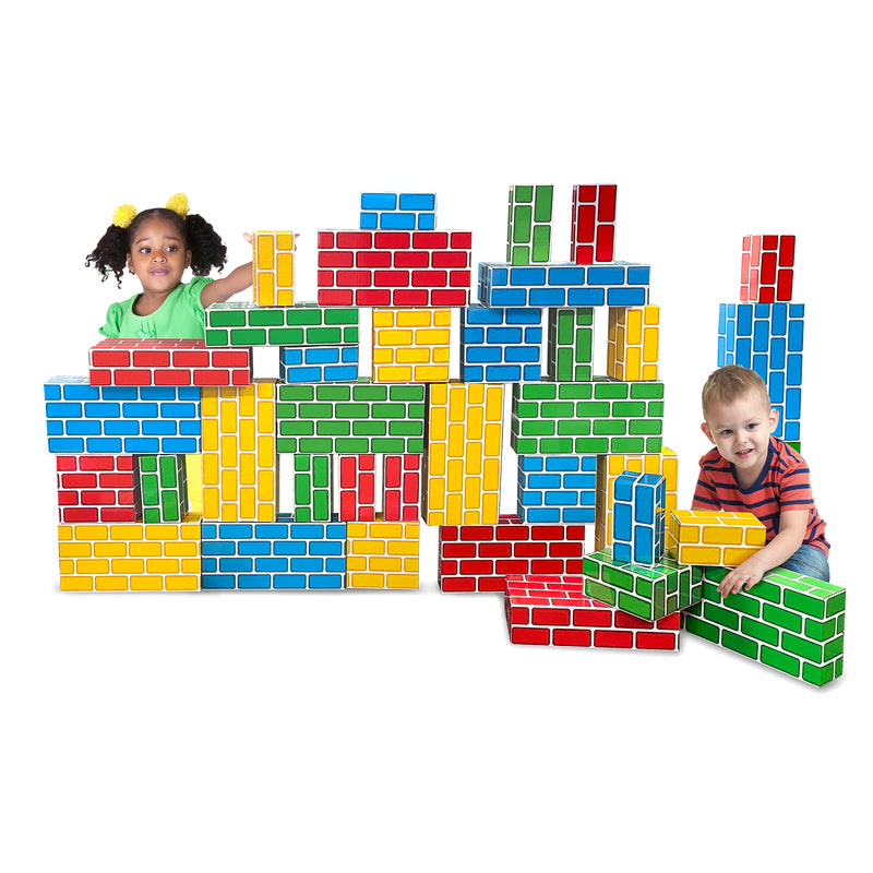 Easy-Stack Cardboard Blocks, 40 Piece Set