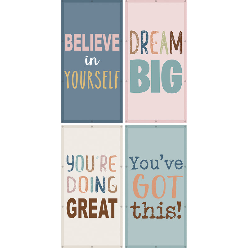 Calming Covers Ceiling Light Filters, 2' x 4', Be Positive, Pack of 4