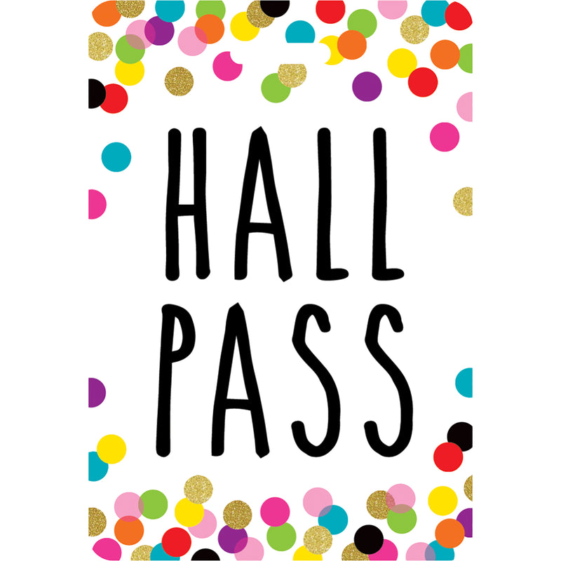 Confetti Hall Pass Lanyards