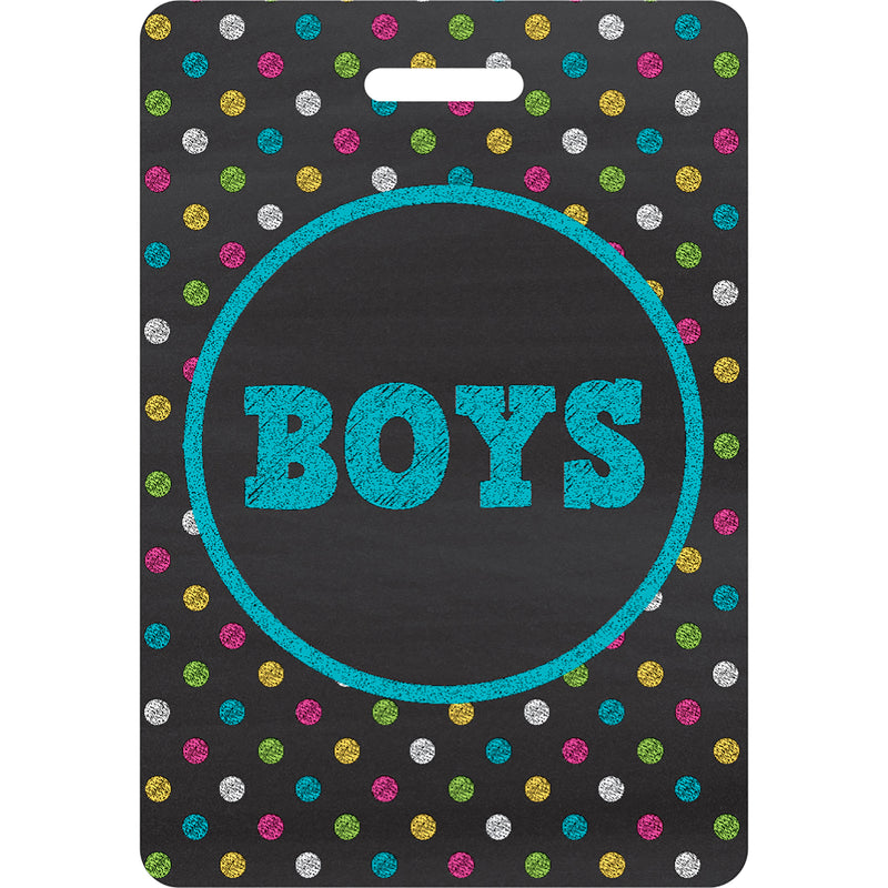 Chalkboard Brights Hall Pass with Lanyard, 4 Per Pack, 3 Packs