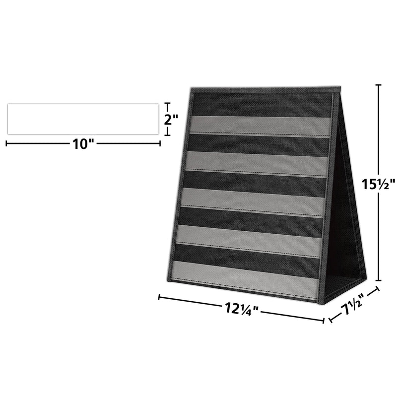 Black Desktop Pocket Chart, 15-1/2" x 12", Pack of 2