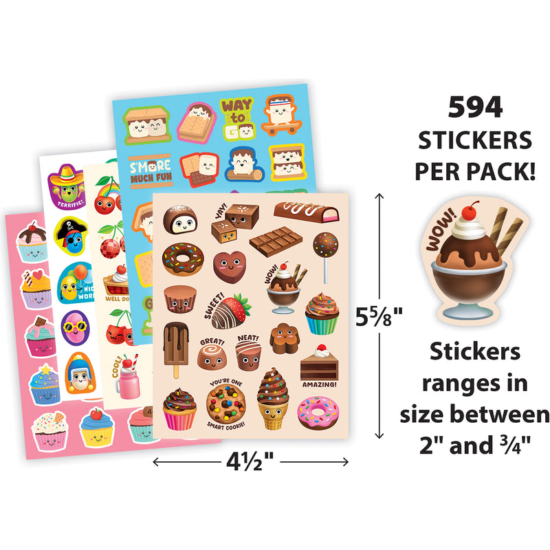 Sweet Treats Smelly Stickers, 594 Stickers