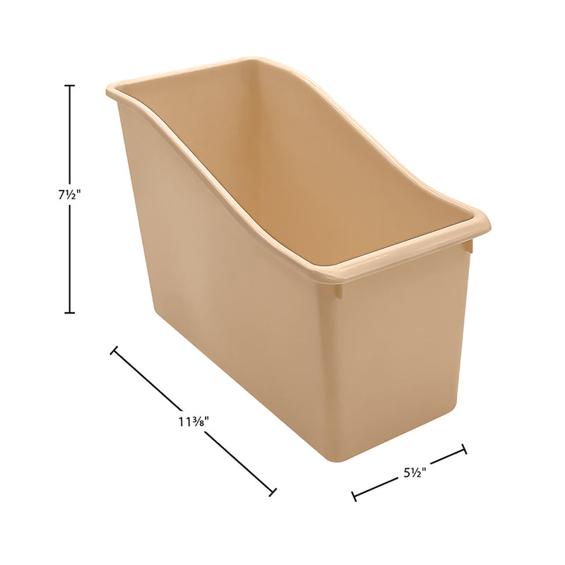 Light Brown Plastic Book Bin