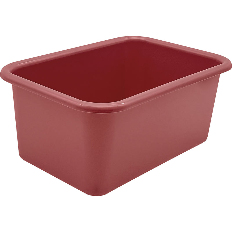 Deep Rose Small Plastic Storage Bin