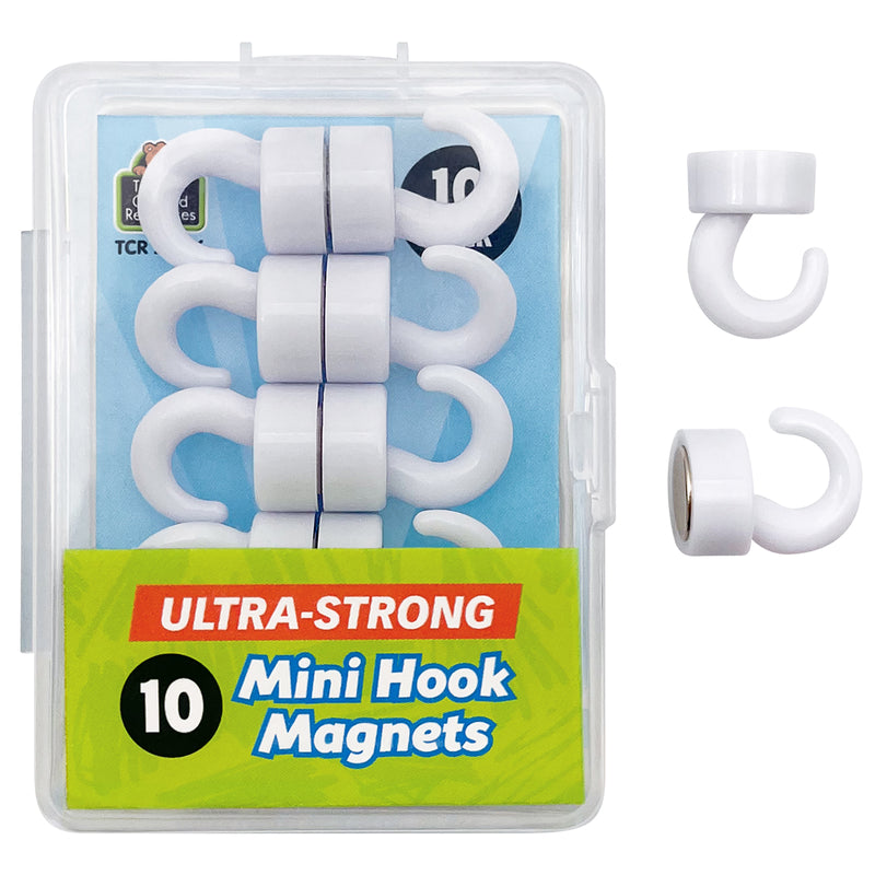 Mini Hook Magnets, 10 Per Pack, 2 Packs