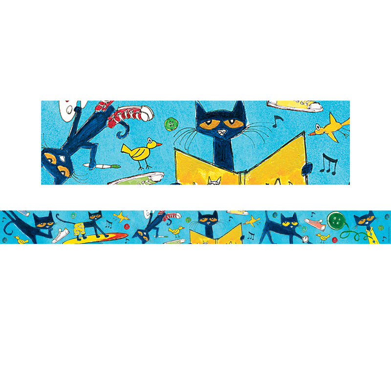 Pete the Cat® Straight Border Trim, 35 Feet Per Pack, 6 Packs