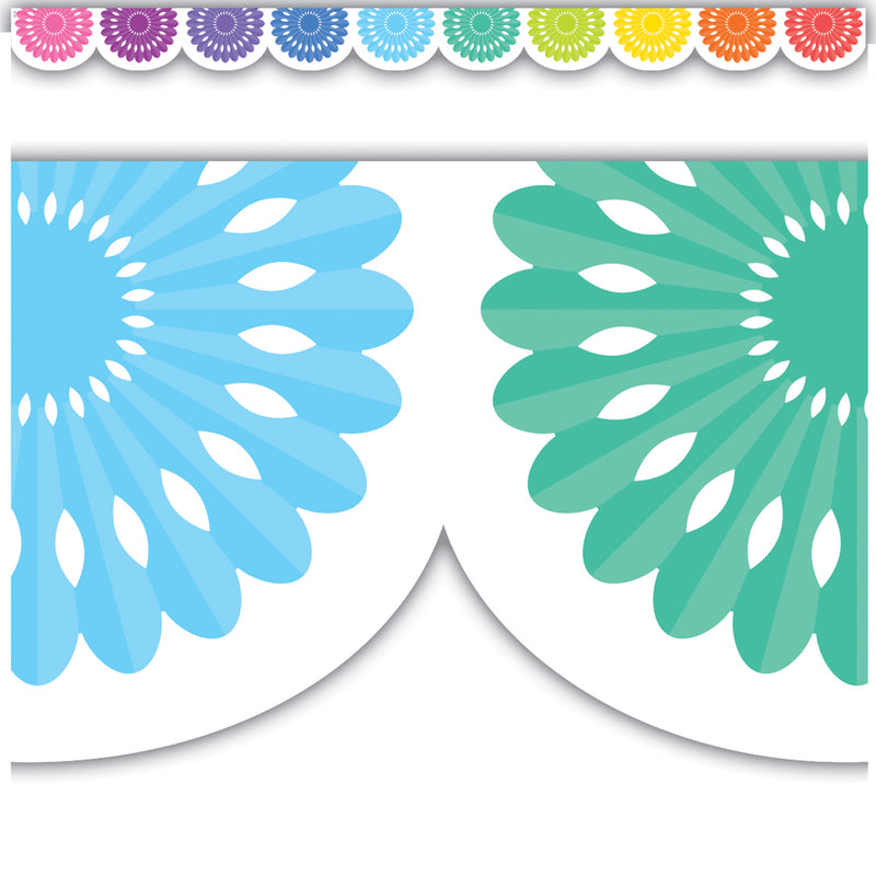 Colorful Fiesta Die-Cut Border Trim, 35 Feet Per Pack, 6 Packs