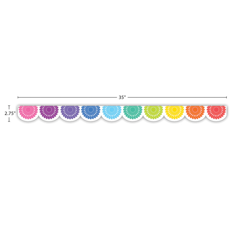 Colorful Fiesta Die-Cut Border Trim, 35 Feet Per Pack, 6 Packs