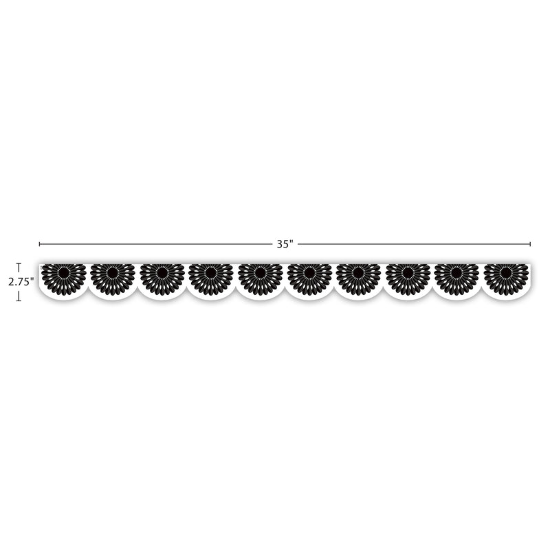 Black & White Fiesta Border Die-cut