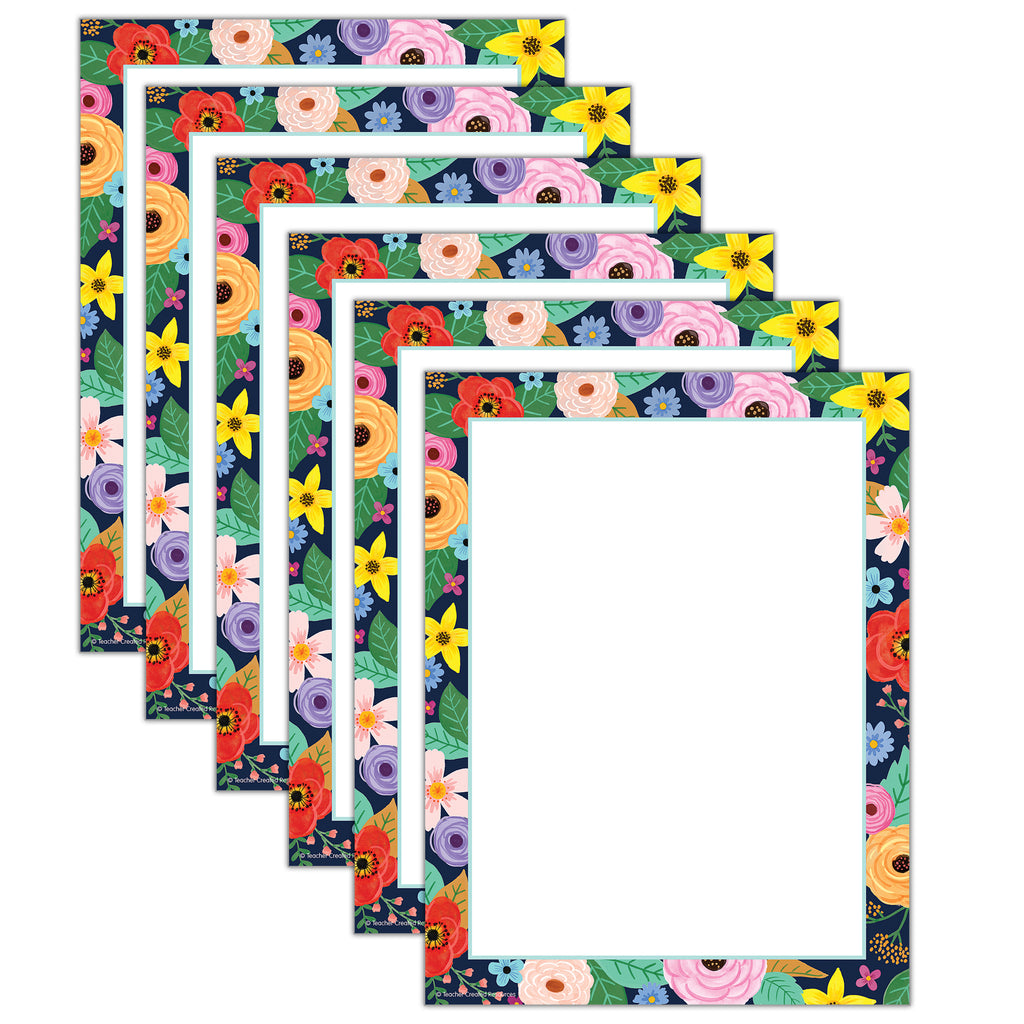 Wildflowers Computer Paper, 50 Sheets Per Pack, 6 Packs