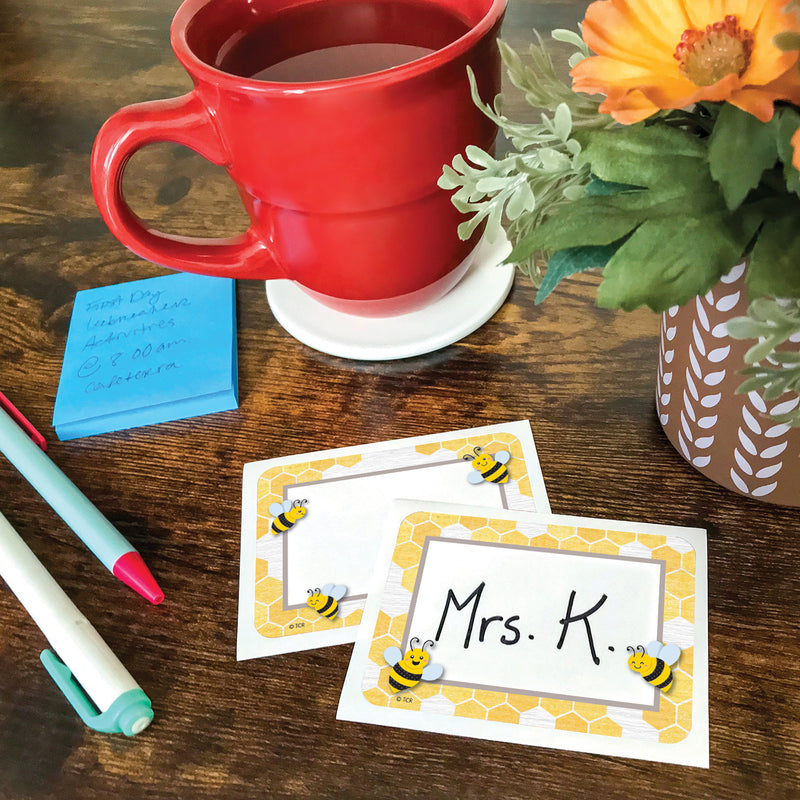 Buzzing Bees Name Tags/Labels, Multi-Pack, 3-1/2" x 2-1/2", 36 Per Pack, 6 Packs