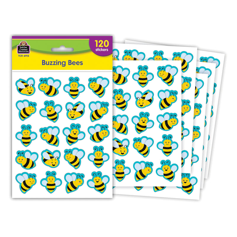 Buzzing Bees Stickers, 120 Per Pack, 12 Packs