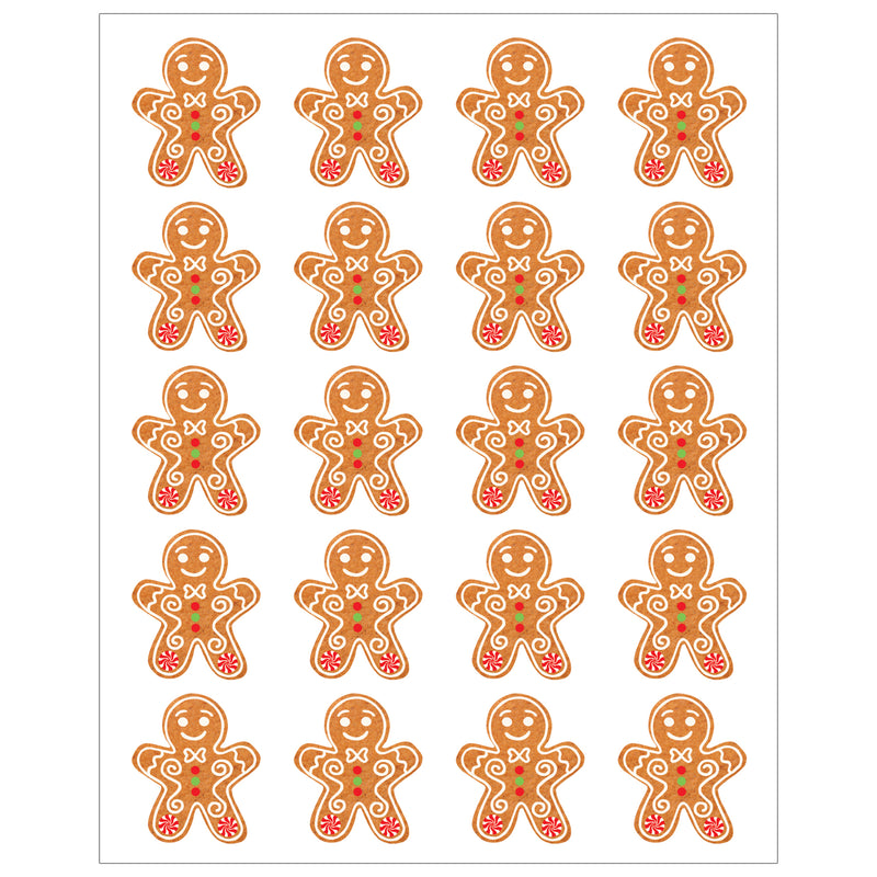 Gingerbread Cookies Stickers, 72 Per Pack, 12 Packs