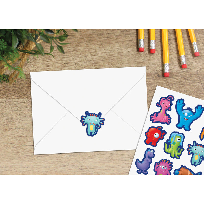 Monsters Stickers, 96 Per Pack, 12 Packs