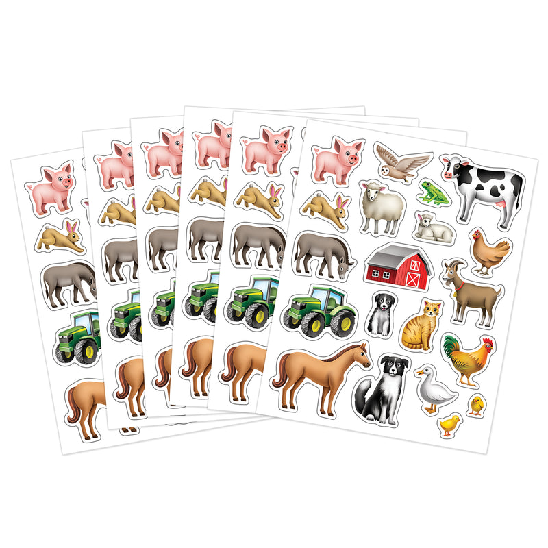 Farm Stickers, 120 Per Pack, 12 Packs