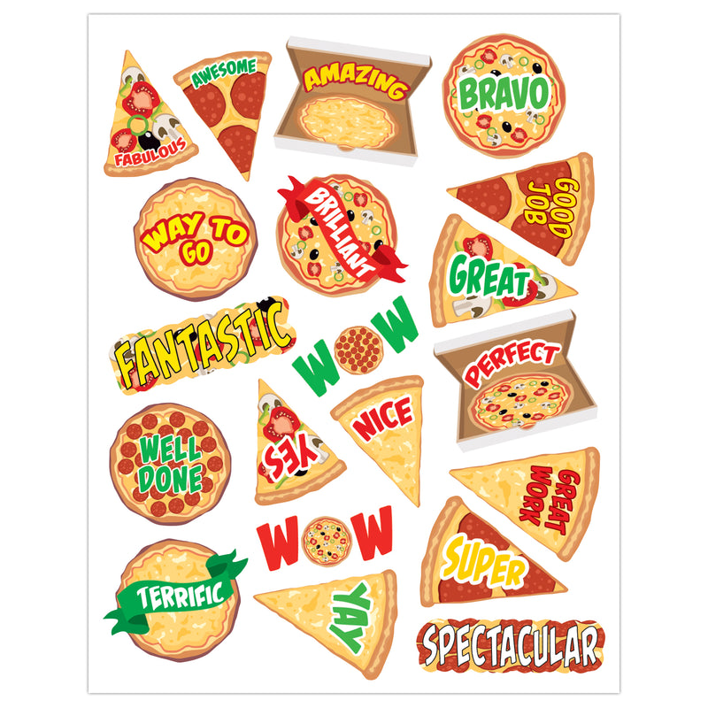 Pizza Stickers, 120 Per Pack, 12 Packs
